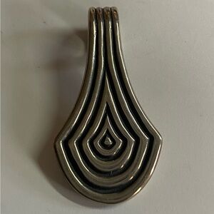 ⭐️JAMES AVERY⭐️ Sterling Silver 925 Concentric Lined Drop Pendant-Retired